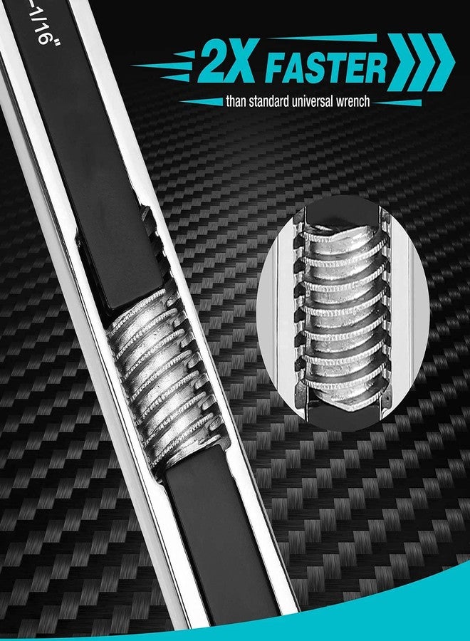 Ritmo مفتاح ربط متعدد الاستخدامات من ريتومو، رأس مزدوج، مفتاح ربط عالمي، براغي وصواميل، مفاتيح ربط قابلة للتعديل، مفتاح عزم الدوران، أدوات يدوية لصيانة وإصلاح السيارات - قطعتان - Image 4